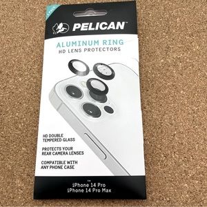 Pelican Camera Lens Protector, Aluminum Rings for iPhone 14 Pro /14 Pro Max